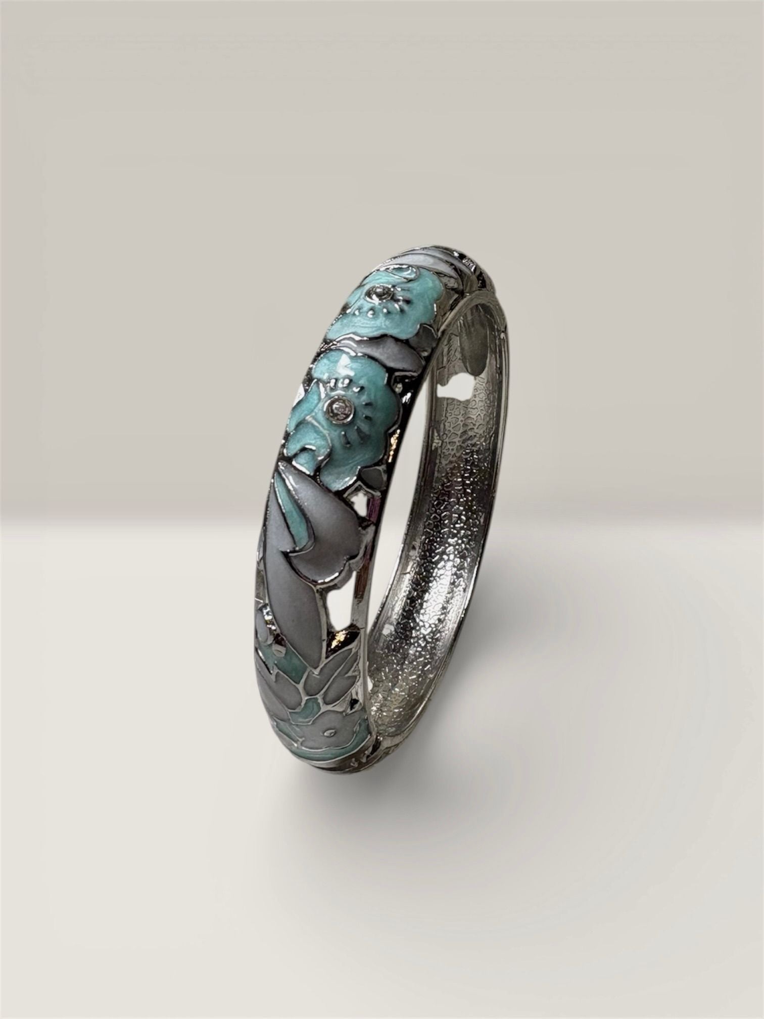The Azure Peony Bangle