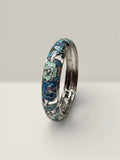 The Teal Hydrangea Bangle
